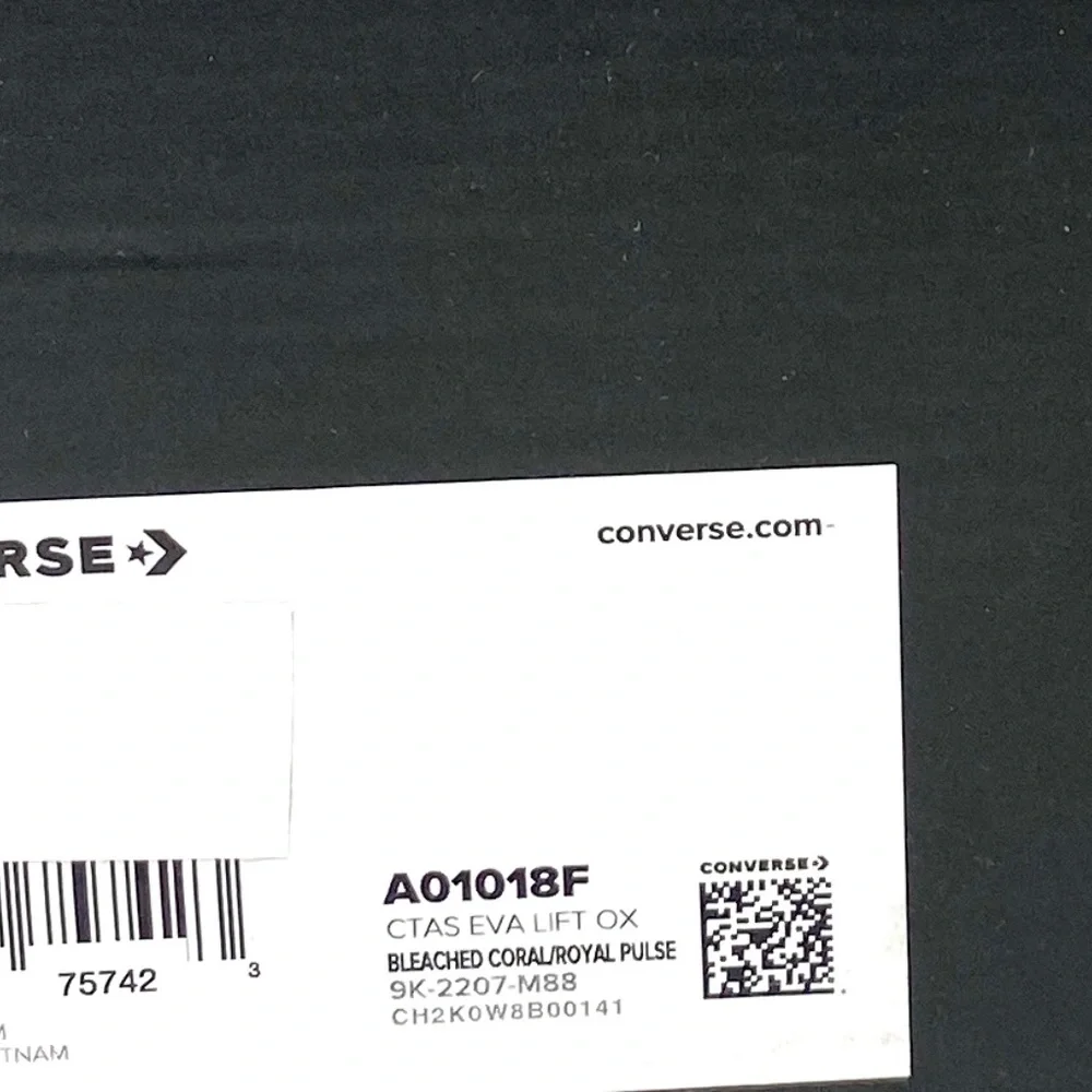 Converse CTAS Lift Platform Low Top Multi Women Kids Canvas Size Sneaker A01018F - Picture 9 of 9